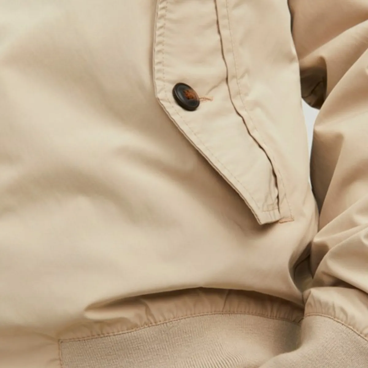 12229304 JPRBLUPEAKY HARRINGTON JACKET WHITE PEPPER