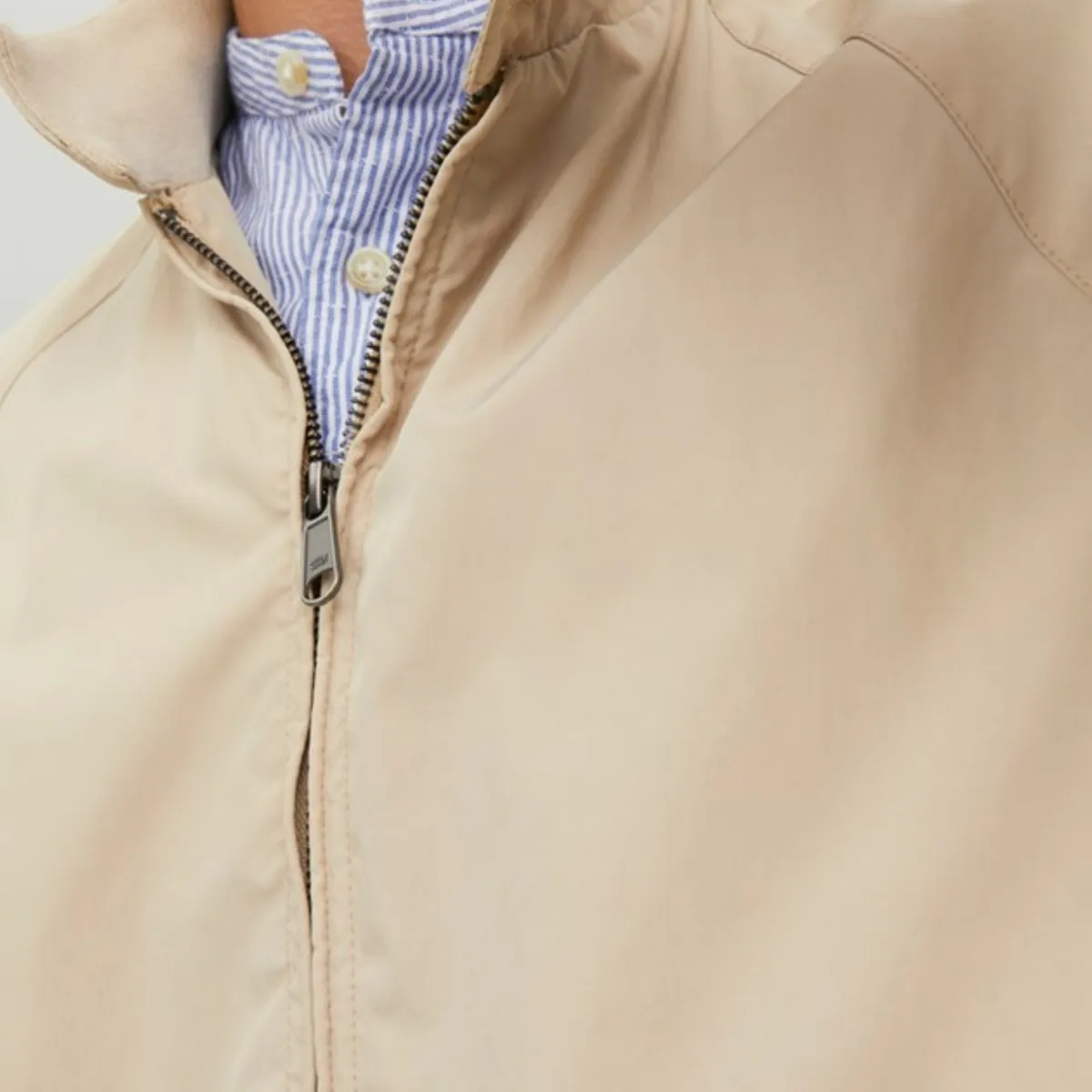 12229304 JPRBLUPEAKY HARRINGTON JACKET WHITE PEPPER