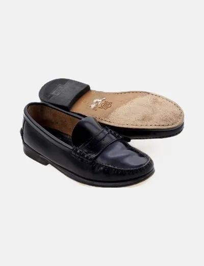 1901 Mocasines Mocasín negro básico