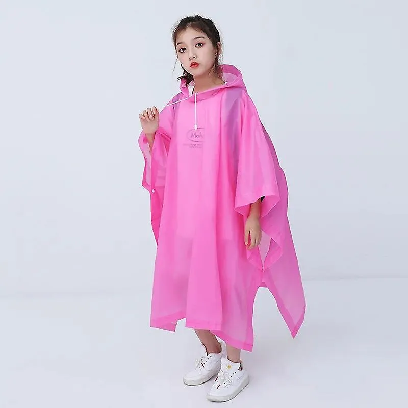 2024 Rainy Season Children's Raincoat Travel Light Fashion Cloak Raincoat Boys And Girls Student Raincoat Electric Bicycle R
