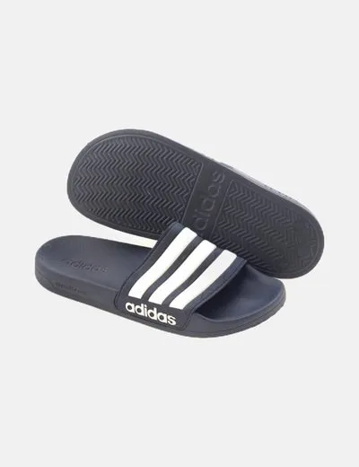 Adidas Chancla azul rayas