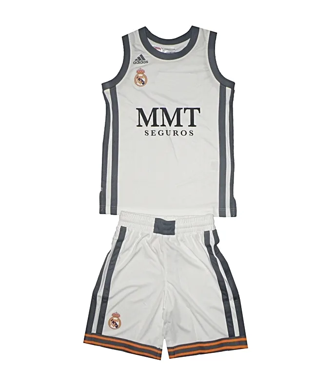 Adidas Equipación Basket Real Madrid 2013/2014 (blanco/plomo)
