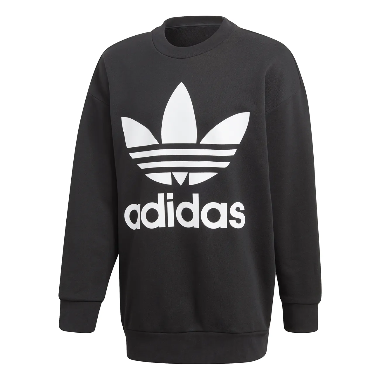 Adidas Originals Trefoil Oversized Crew Black