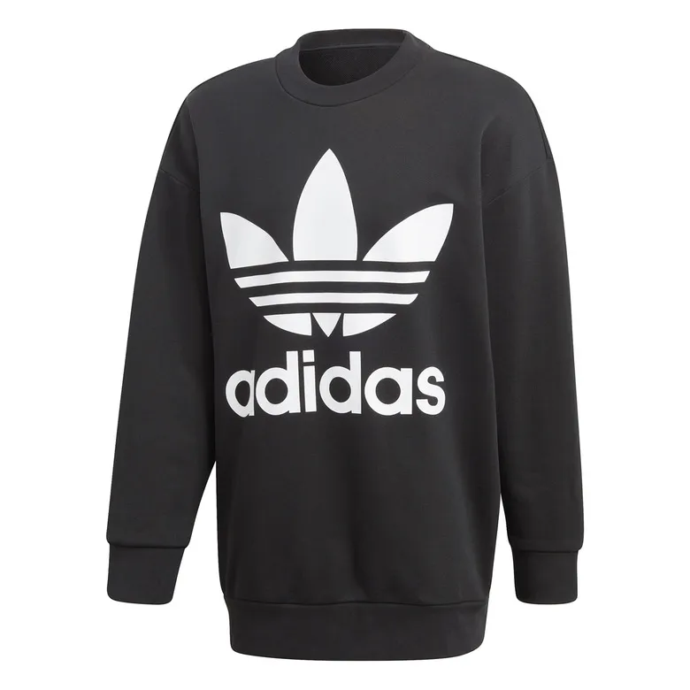 Adidas Originals Trefoil Oversized Crew Black