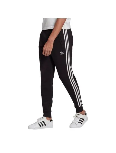 ADIDAS Pantalones 3 Stripes Hombre Black/White