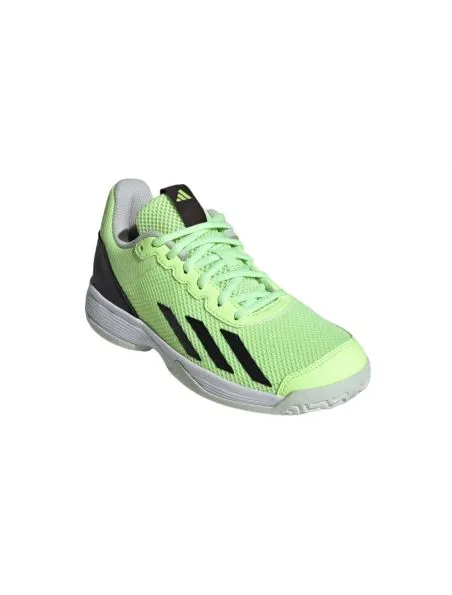 ADIDAS Zapatos de tenis Courtflash Junior Green Spark/Aurora Black/Lucid Lemon