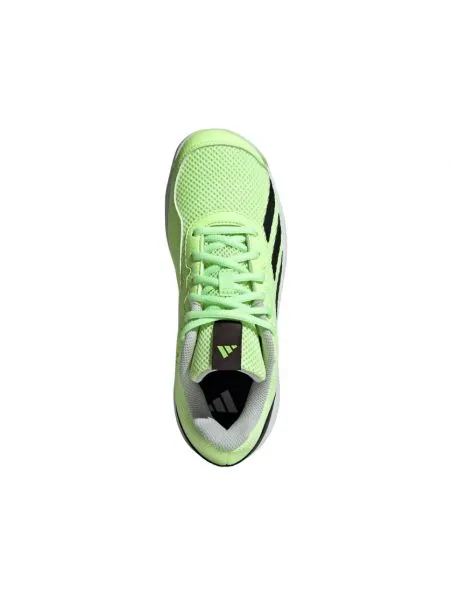 ADIDAS Zapatos de tenis Courtflash Junior Green Spark/Aurora Black/Lucid Lemon