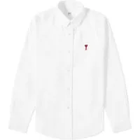 AMI Button Down Logo Oxford Shirt