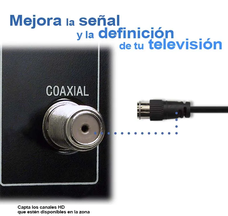 AN9503 ANTENA DE CONEJO HD TV PARA INTERIORES