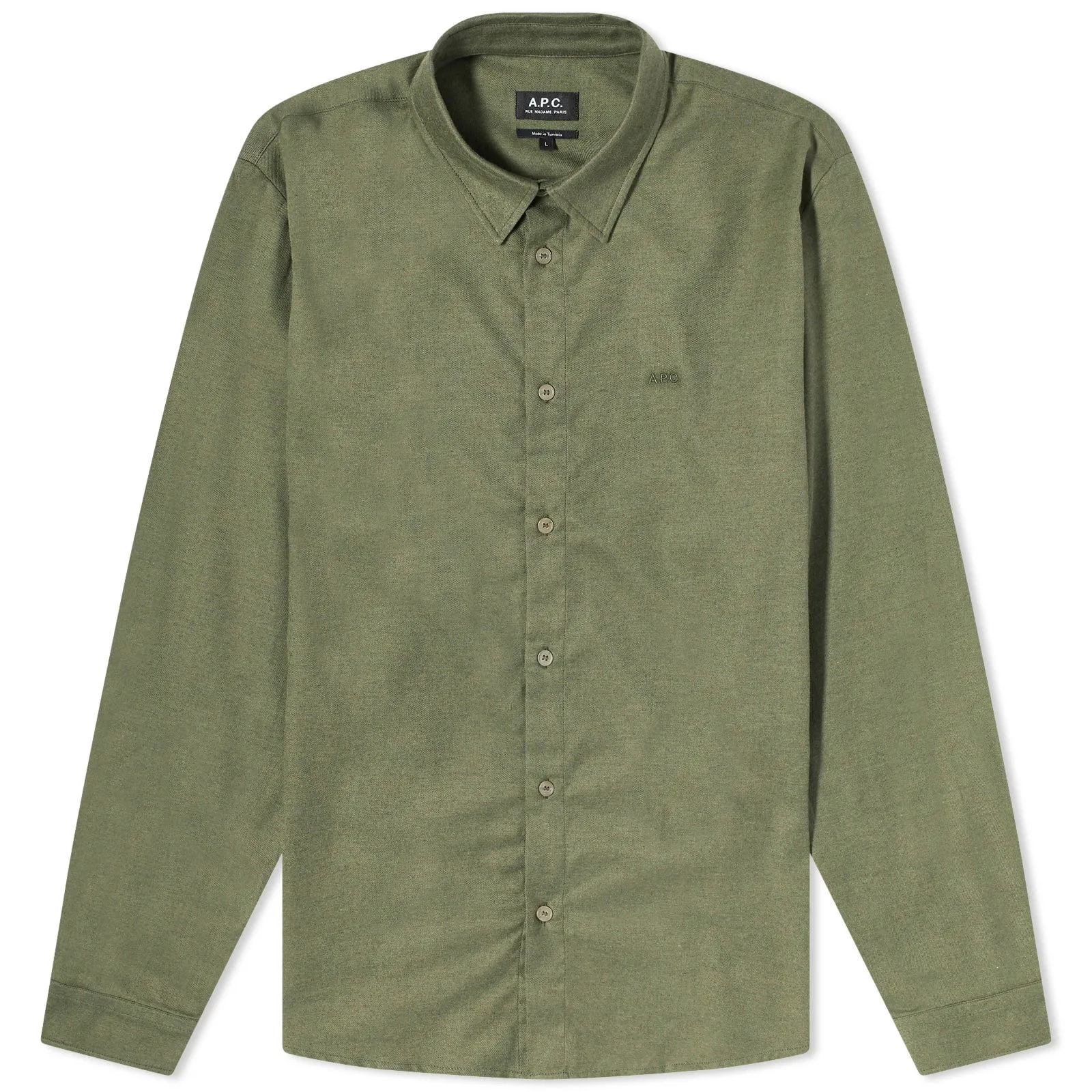 A.P.C. Vincent Logo Flannel Shirt