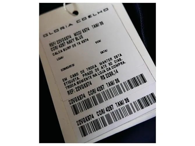 Autre Marque Pantalón Gloria Coelho Calca Surf Azul marino 