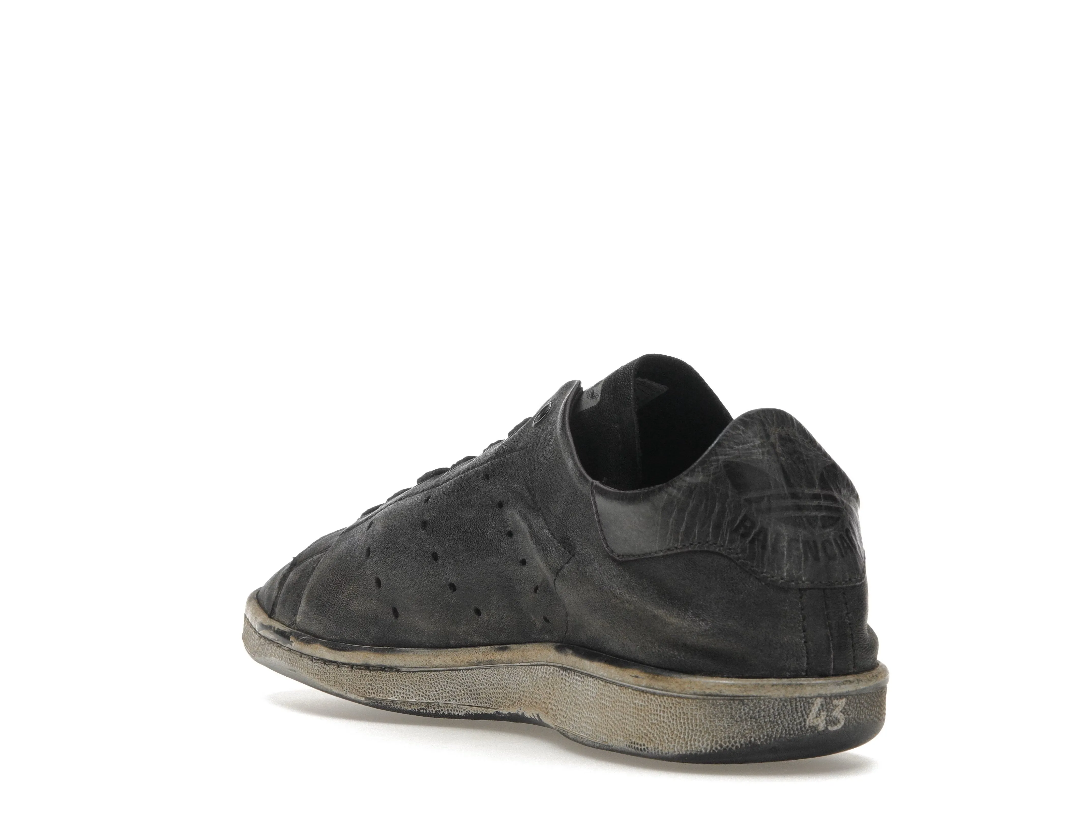 BALENCIAGA X ADIDAS STAN SMITH WORNOUT BLACK