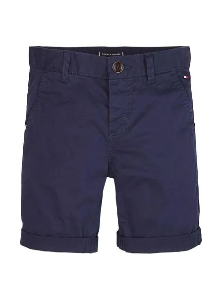bermuda tommy hilfiger chino azul para niño