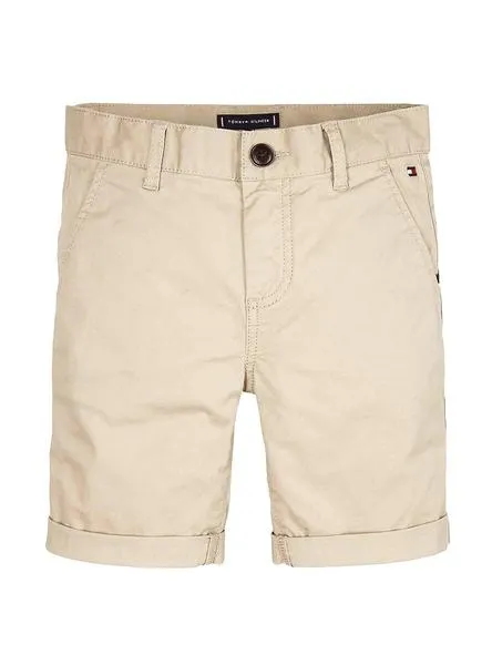 bermuda tommy hilfiger chino beige para niño