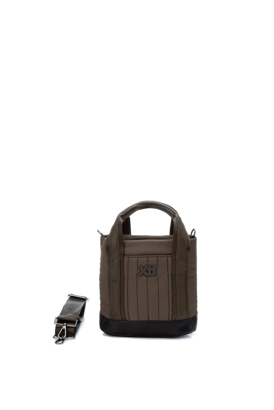Bolso bandolera doble asa verde oliva