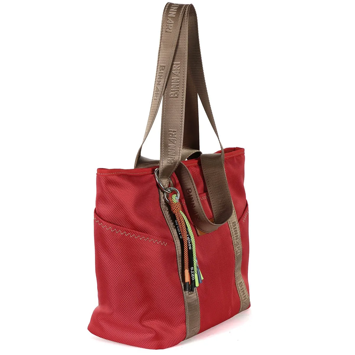 Bolso Binnari Tejido Shopper Amaranta mujer rojo Cnp19020