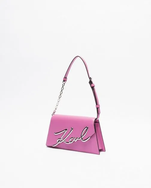 Bolso de hombro Karl Lagerfeld K/Signature 2.0 Shoulderbag Rosa