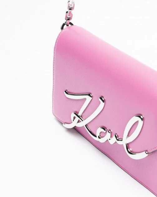 Bolso de hombro Karl Lagerfeld K/Signature 2.0 Shoulderbag Rosa