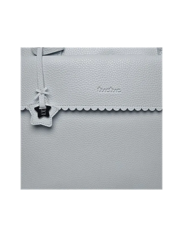 BOLSO MATERNIDAD + CAMBIADOR LOVE GRIS TUC TUC