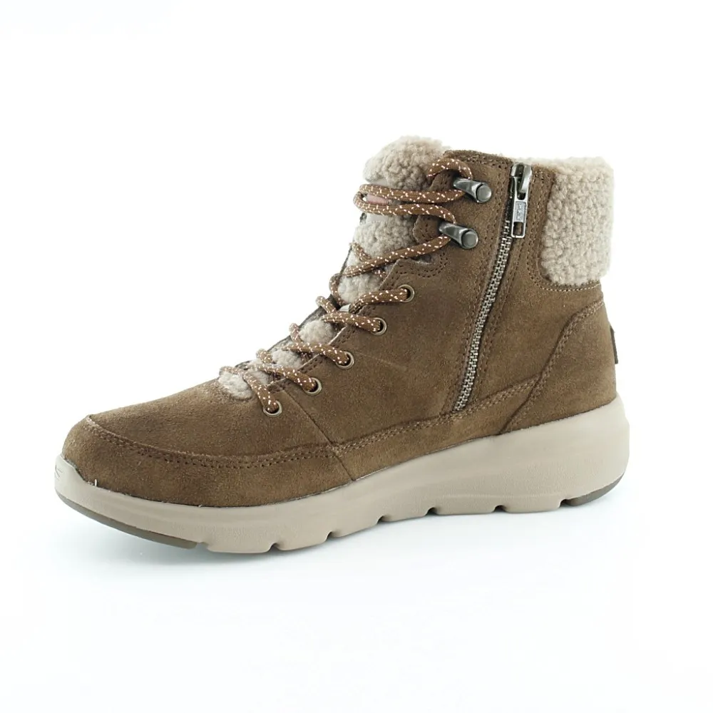 Botines Skechers Glacial Marrón.