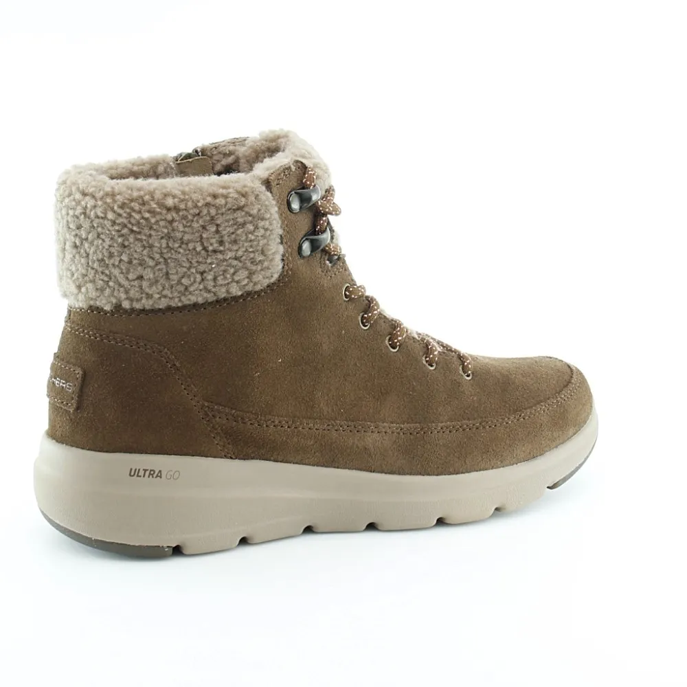 Botines Skechers Glacial Marrón.