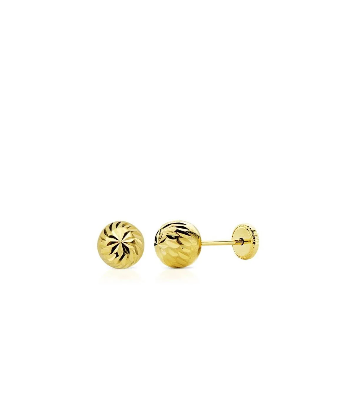 Boucles d'oreilles or jaune Annunziata 6 mm 18 Carats