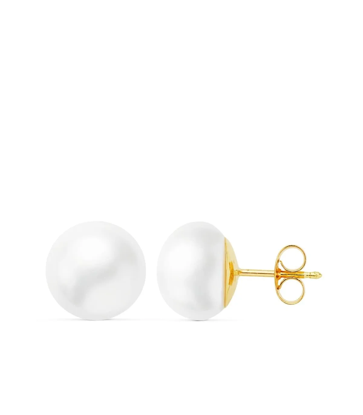 Boucles d'oreilles Perles Baroques Amy Or Jaune 18 K 10 MM