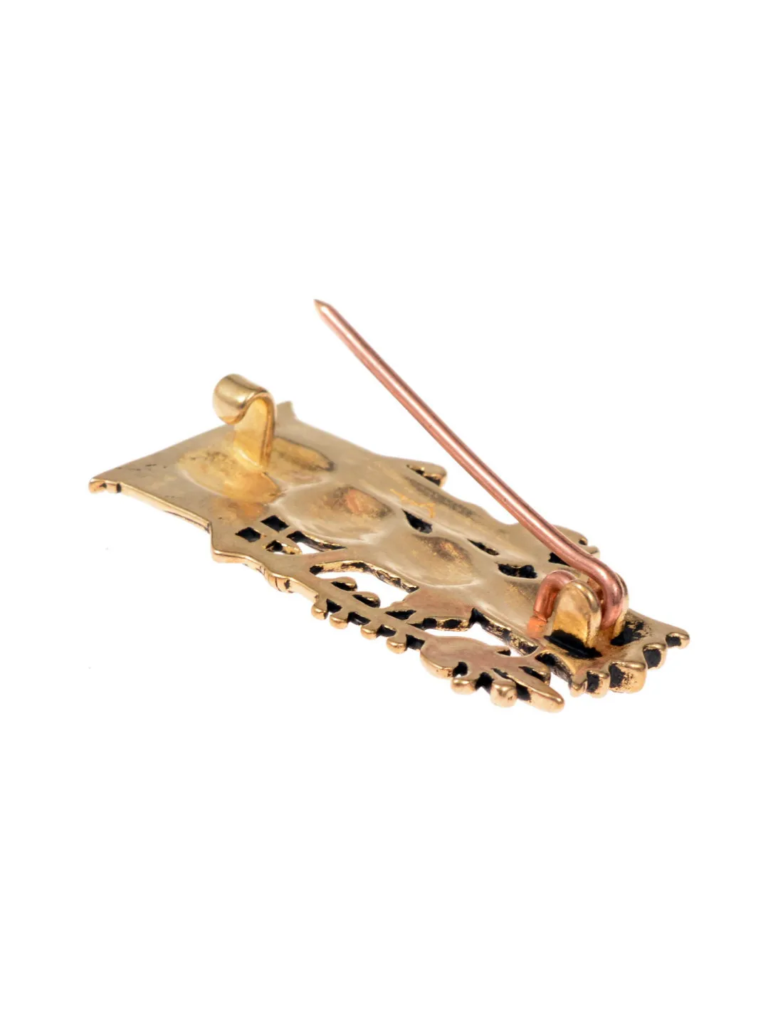 Broche en bronce peregrino Dama de Tombelaine
