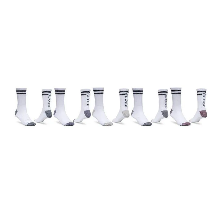 Calcetines Altos Globe Carter 5 Pack Blancos