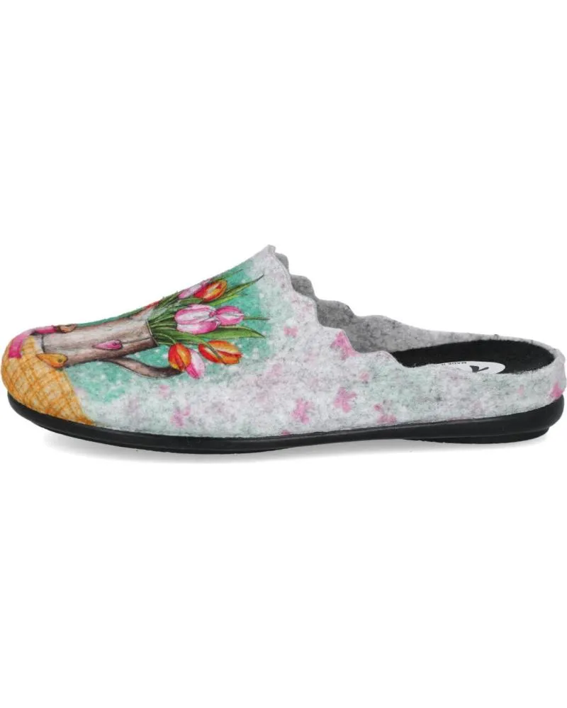 Calzado de casa de Mujer L&R SHOES LR SHOES 23404 ZAPATILLAS DE CASA MUJE NEGRO