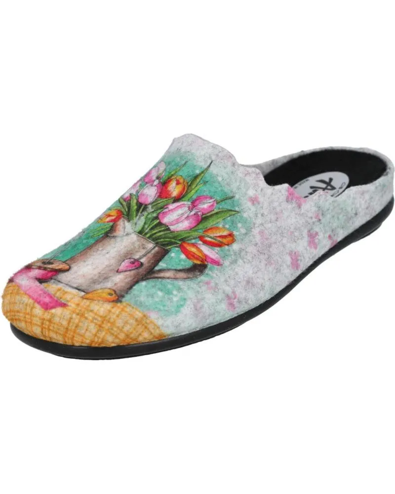 Calzado de casa de Mujer L&R SHOES LR SHOES 23404 ZAPATILLAS DE CASA MUJE NEGRO