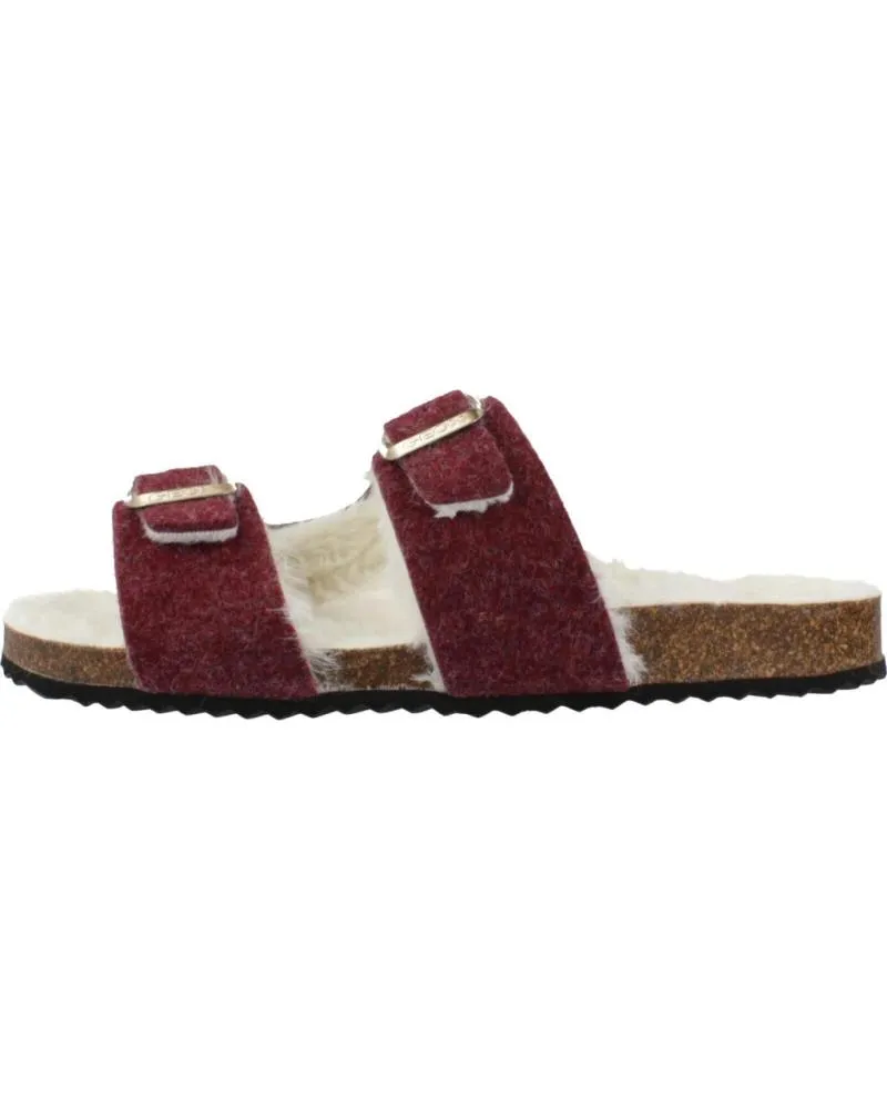 Calzado de casa GEOX  de Mujer ZAPATILLAS HOGAR MUJER MODELO D BRIONIA COLOR BURDEOS  C7357