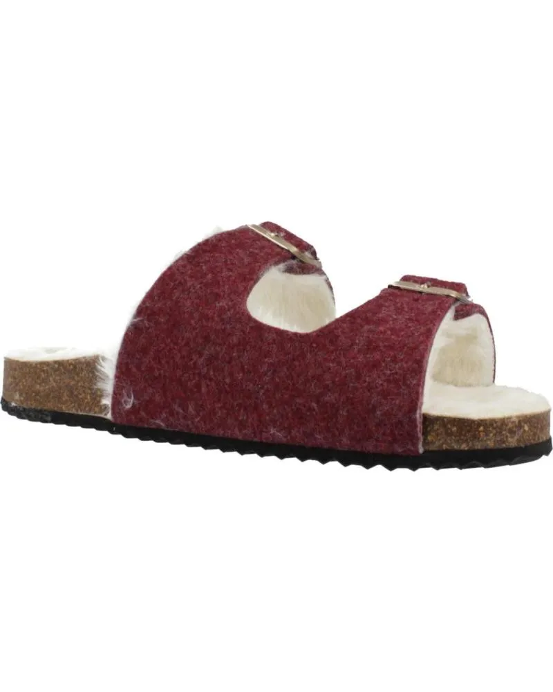 Calzado de casa GEOX  de Mujer ZAPATILLAS HOGAR MUJER MODELO D BRIONIA COLOR BURDEOS  C7357