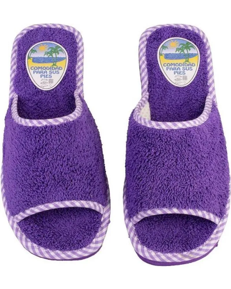 Calzado de casa OTRAS MARCAS  de Mujer VARIOS 1235 ZAPATILLAS DE CASA DE MUJER  MORADO