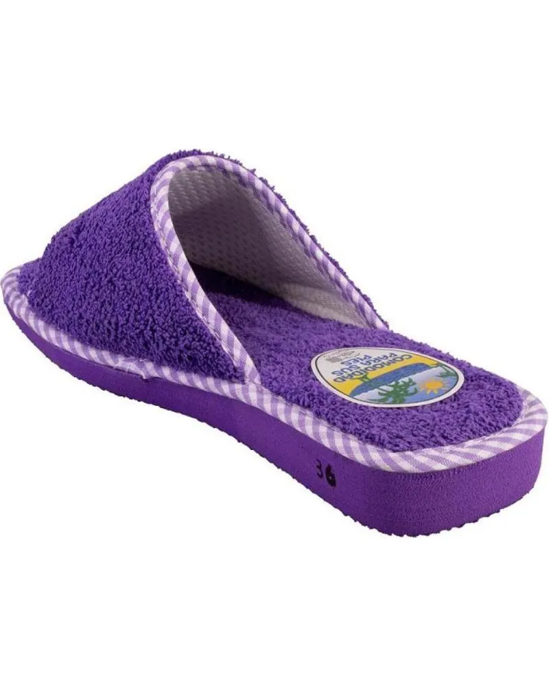 Calzado de casa OTRAS MARCAS  de Mujer VARIOS 1235 ZAPATILLAS DE CASA DE MUJER  MORADO