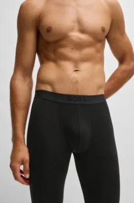 Calzoncillos largos térmicos con logo en la cintura