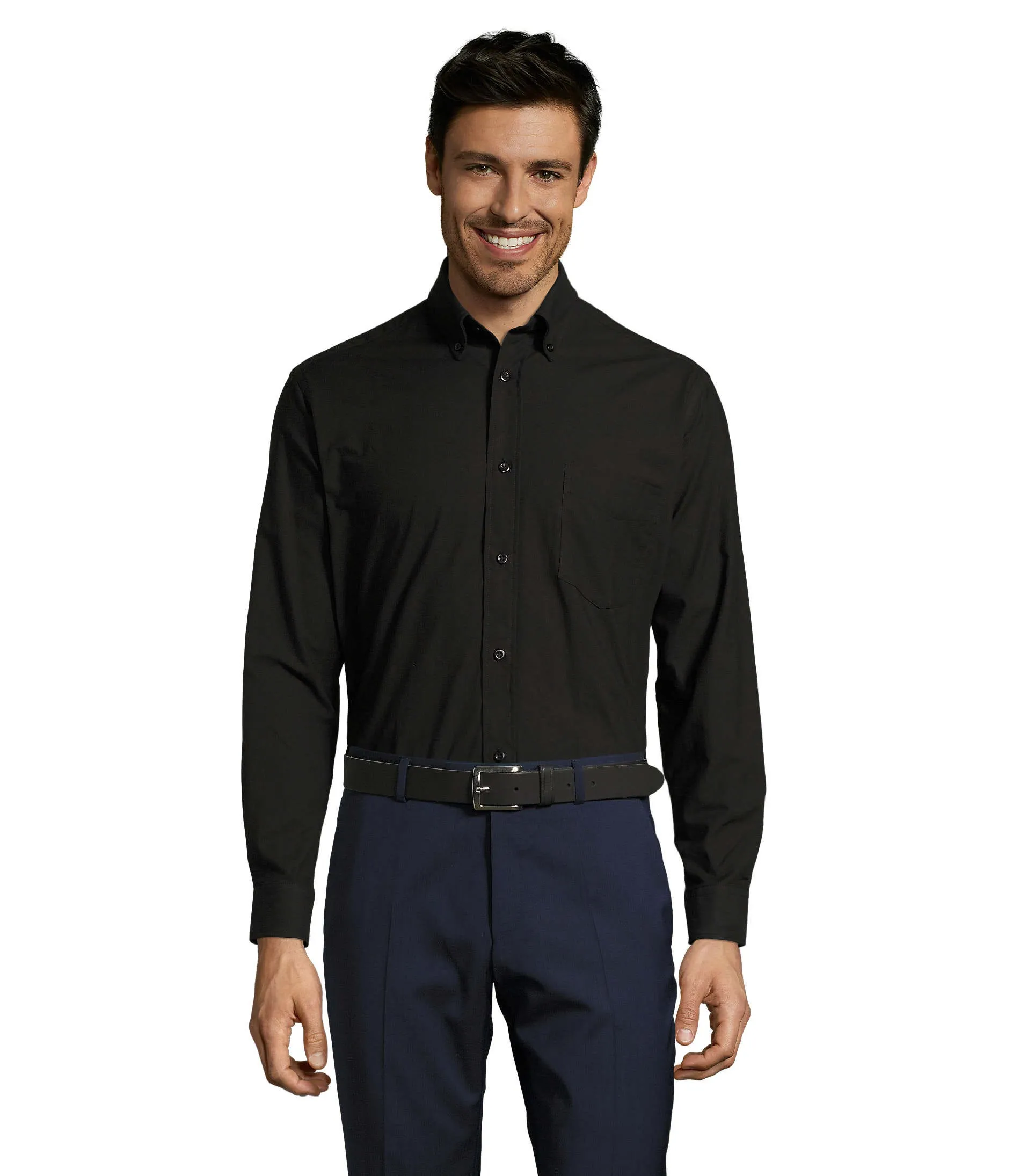 Camisa Boston manga larga hombre