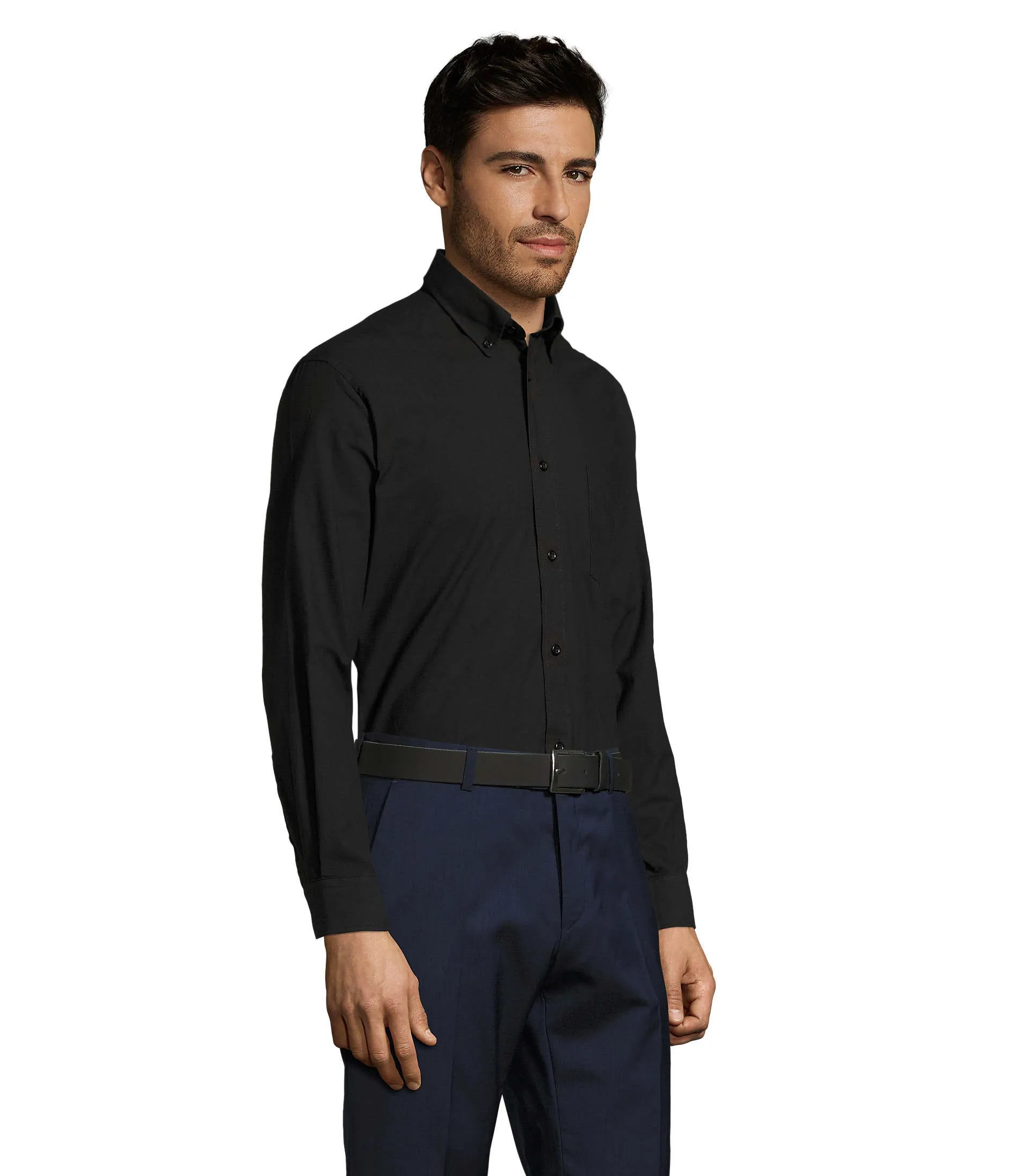 Camisa Boston manga larga hombre