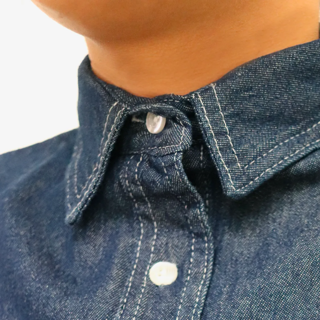 CAMISA DE MEZCLILLA PARA DAMA MOD. CAMMEZDAM MARCA LICA