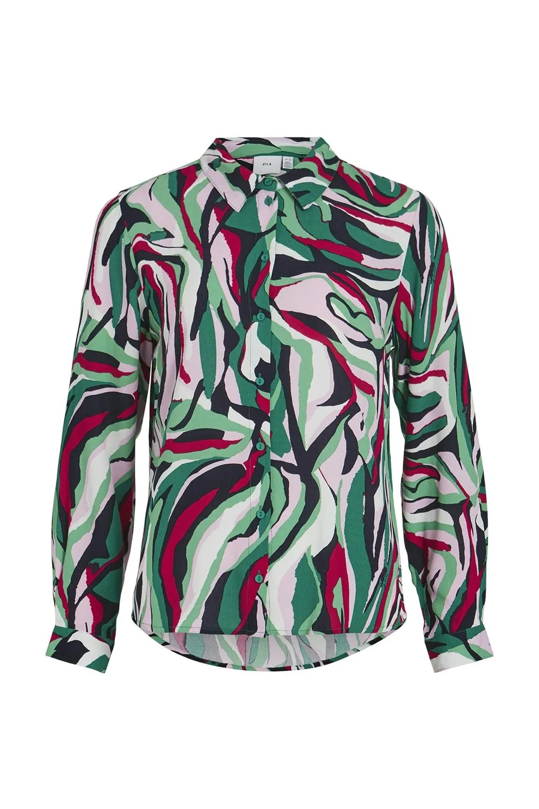 CAMISA MUJER ESTAMPADA VIMOLLY VERDE