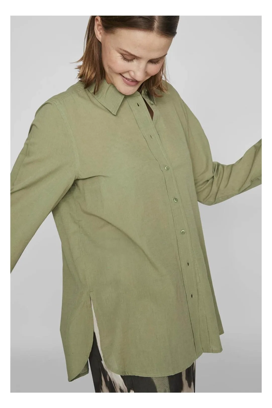 CAMISA MUJER VAPOROSA VILINAJA VERDE