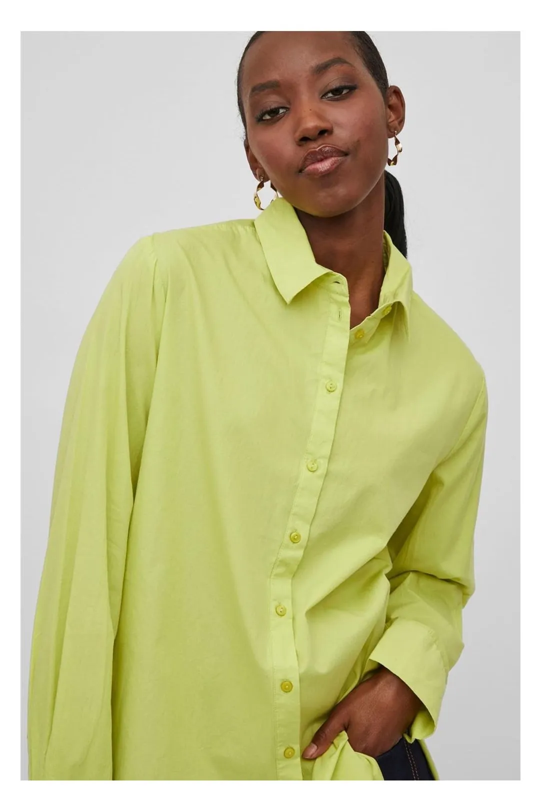 Camisa oversize Violini verde