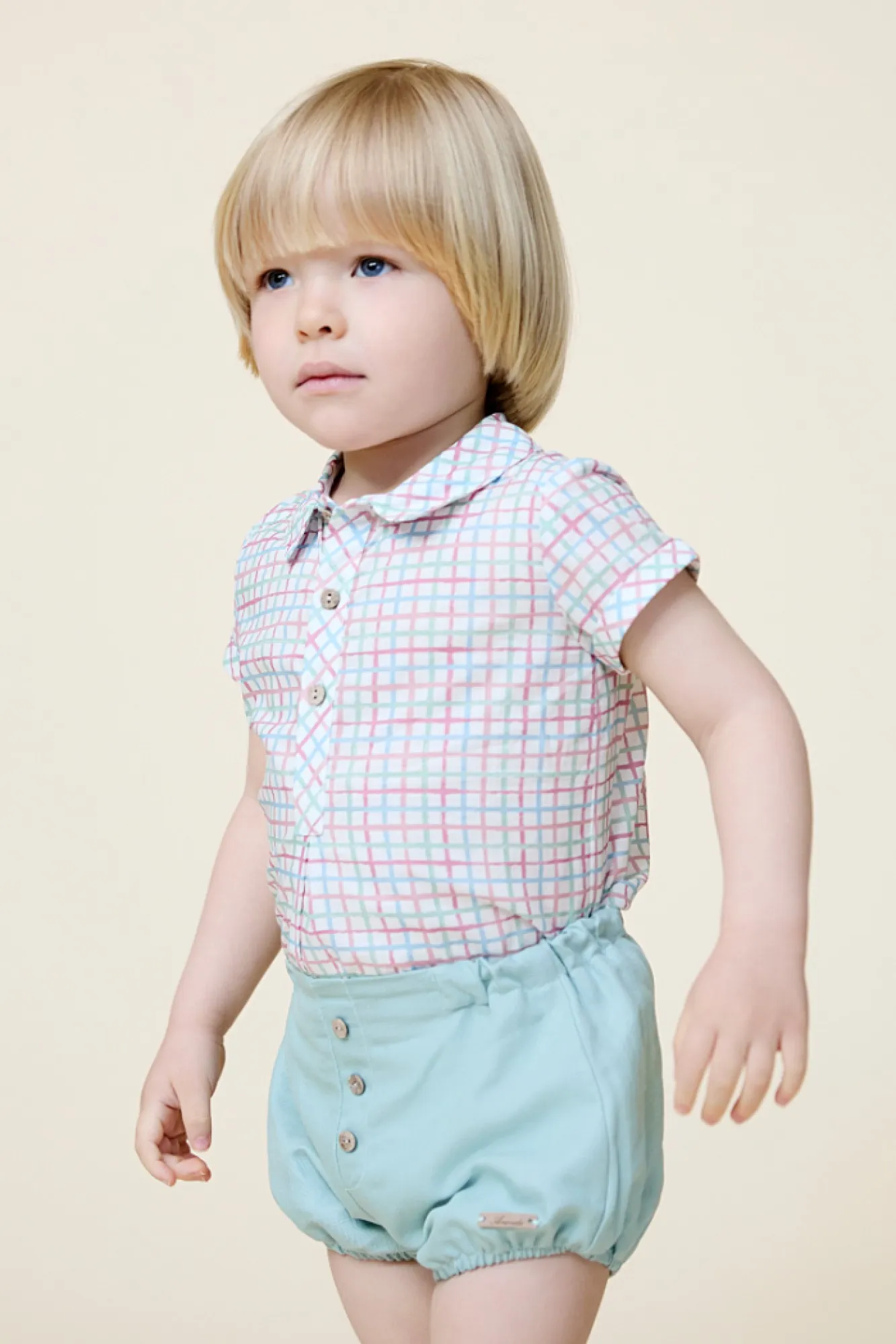 Camisa y bombacho para niño Colección Prune