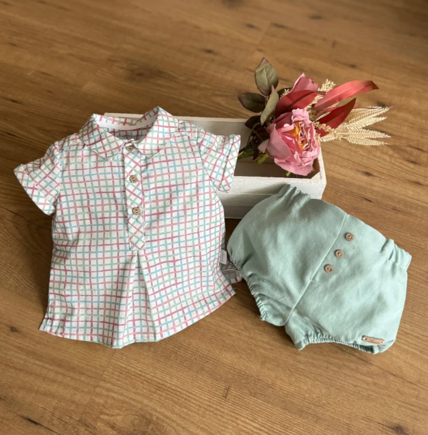 Camisa y bombacho para niño Colección Prune