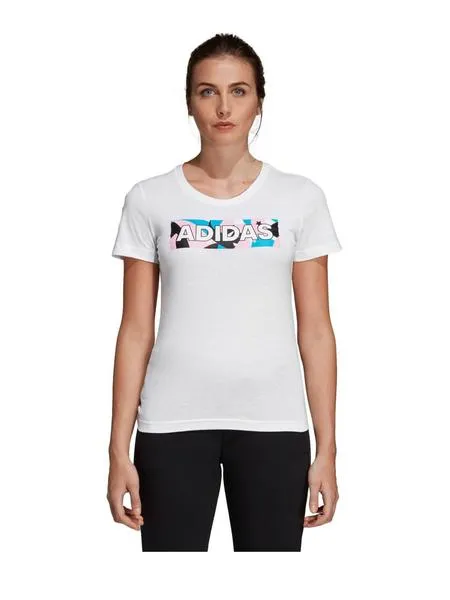 camiseta adidas estrellas blanca