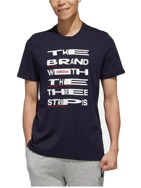 camiseta adidas negro hombre