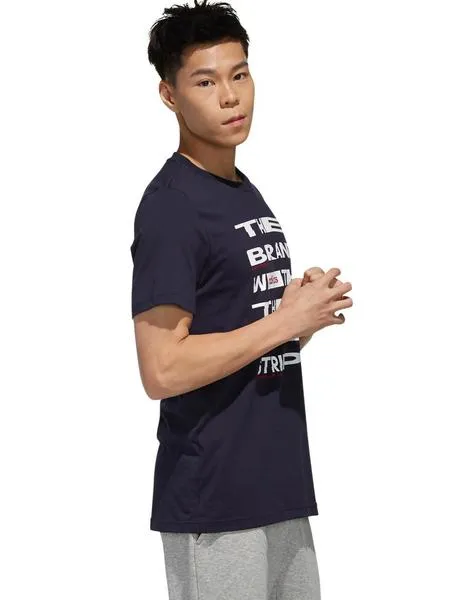 camiseta adidas negro hombre