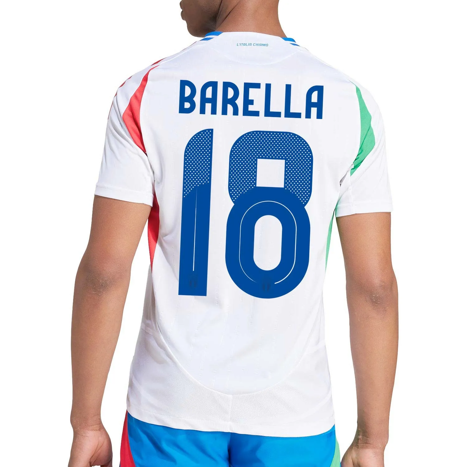 Camiseta auténtica adidas 2a Italia Barella 2024