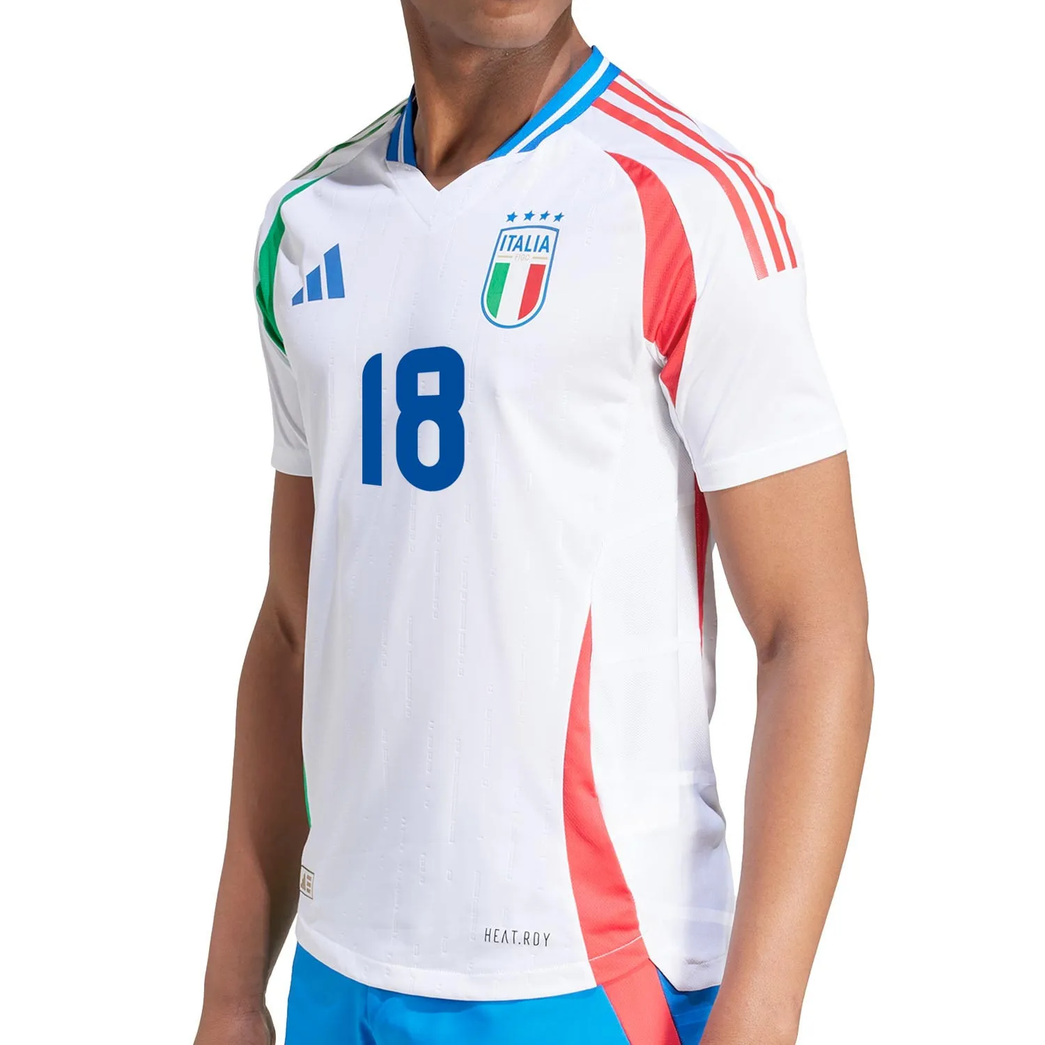 Camiseta auténtica adidas 2a Italia Barella 2024