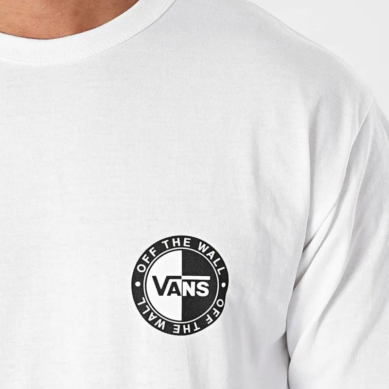 Camiseta de manga larga Vans Mn Off The Wall Classic Slanted Check Ls (Blanco) hombre